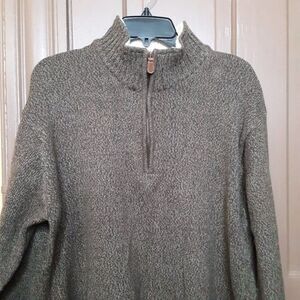 Oscar De La Renta Men size L Quarter Zip Pullover Sweater